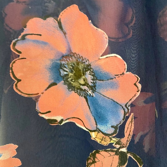 Papermoon Sheer Floral Blouse Medium - Picture 3 of 5